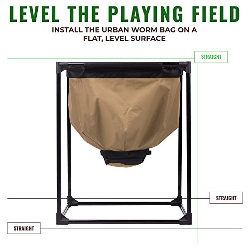 Urban Worm Bag Worm Composting Bin Version 2 - Easy Harvest With Fully Removable Zipper-Free Bottom #TOP6