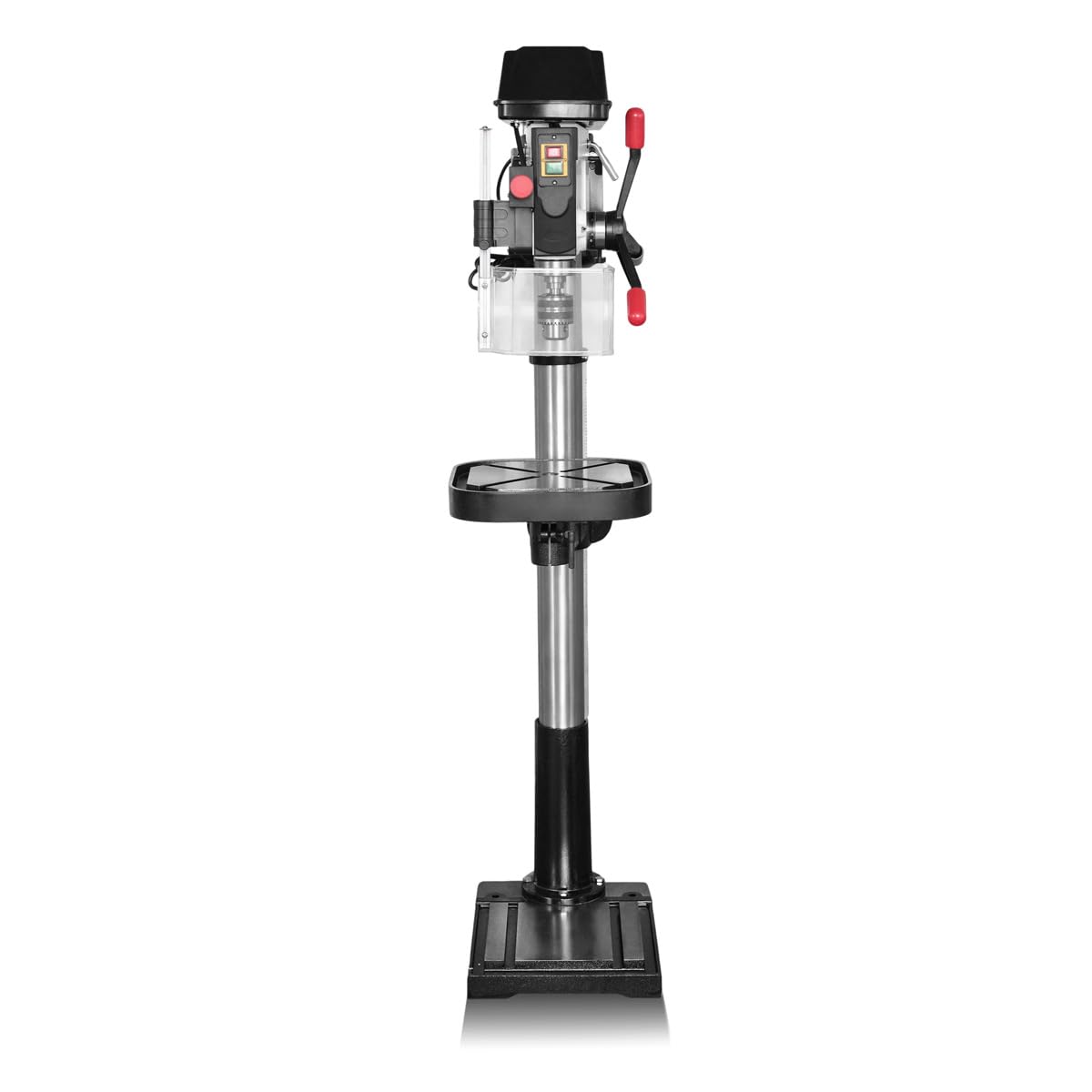 STAHLWERK Säulenbohrmaschine 1500 W – Bohrdurchmesser Ø 5-20 mm, 150-2.450 U/min, präzise Standbohrmaschine für Heimwerker und Metallbauer, robuster Bohrtisch und Metallfuß für stabilen Stand