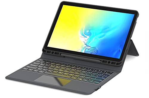 Teclado inalámbrico QWERTZ alemán con funda para Samsung Galaxy Tab S7 FE y S8 Plus de 12.4 pulgadas 7