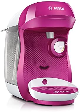 Bosch Hausgeräte TAS1003 Tassimo Ekspres Jednofiliżankowy, Plastik, 1400 W, 0,7 L, Czerwony/Czarny