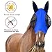 1pc Prevent-Fly Mesh Equine Mask Stretch Bug Eye Horse with Covered Ears Fly Long Nose with for Horse(Black)