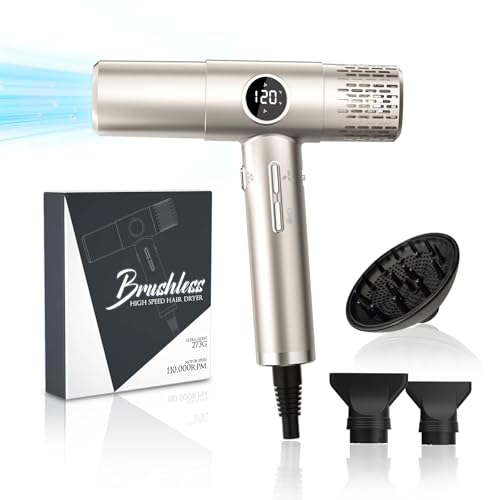 Sèche-cheveux ionique haute vitesse diffuseur cheveux bouclés moteur sans brosse