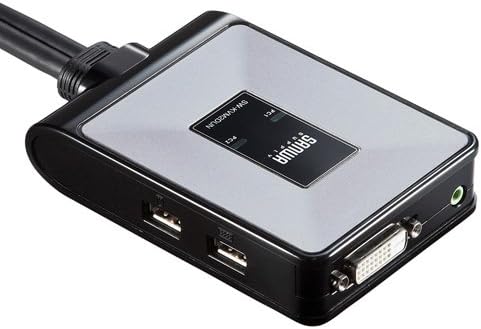 アウトレット パソコン切替器 フルHD WUXGAにも対応 DVI USB接続 自動 2:1 エミュレーション機能 【用途】