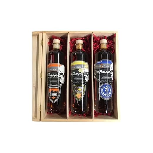 Ron Zuarin Rum Selection 3 x 0,7 ltr. in eleganter Holzbox - Summer Edition, Classic & 20th Anniversary - Hochwertiges Premium-Rum-Set für Kenner - 40% Vol.