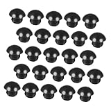 TOPPERFUN 120 Stück Kopfhörerstecker Flasche Jack Boden Griffe gummipfropfen gummistopfen Wartungsstecker Ölablassstecker öldeckel Ölbehälter-Einfüllschraube Ölstopfen aus Gummi Black