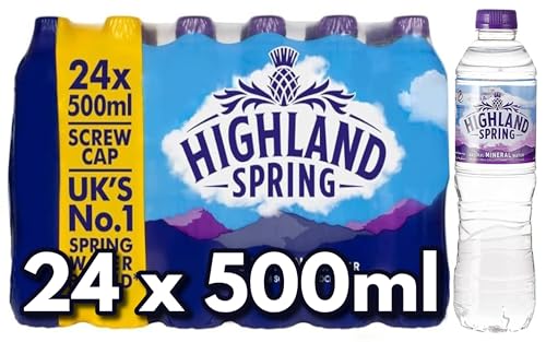 Blissify - Highland Still Spring Natural Mineral Water - 500ml - (Pack of 24) - From The Ochil Hills in Scotland