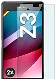 moex Schutzfolie für Sony Xperia Z3 Glas 9H Festigkeit, gehärtetes Schutzglas, Panzer Schutz Glas Bildschirmschutz Folie, kompatibel mit jeder Handy Hülle, ShockProtect 2 Stück