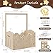 DPDPPL Wooden Baby Shower Crate Closet with Star Design, Hangers & Handle, Large Wooden Crate for Baby Shower Display, Newborn Welcome Basket, Nursery Storage & Decor Organizer