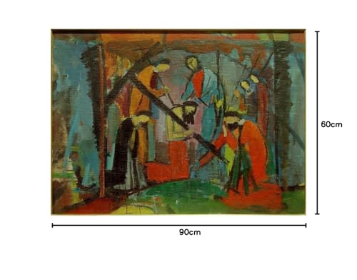 Tableaux Graffiti Art Mural Kreuztragung II de Hermann Stenner, Impression Fine Art 60x90 - 5