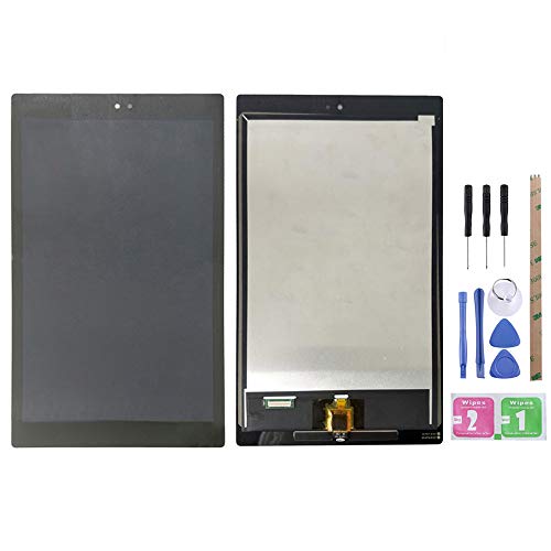 YeeLing LCD Display + Outer Glass Touch Screen Digitizer Full Assembly Replacement for Amazon Kindle Fire HD 10 7th Gen SL056ZE 2017 Black