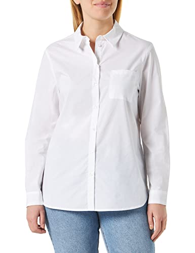 DreiMaster Klassik Damen Hemdbluse iridia 31224788, Weiss, XL