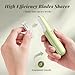 BNU Dermaplane Razor for Women, Face Razor for Women with 10 Replaceable Blades - Face Exfoliation Razor - Body Peach Fuzz Removal - Eyebrow Shaper - Sonic Edge Technology Dermaplaning Tool - Green