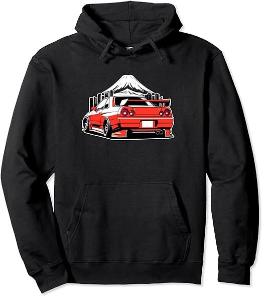 Car Fashions Black Pullover Hooded Sweatshirt