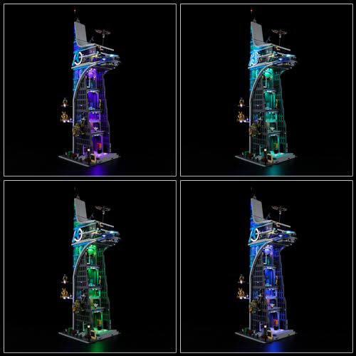 Kyglaring LED Lighting Kit (No Model), Compatible with Lego-76269 Marvel Avenger Tower Building Blocks Model Set - Image 3