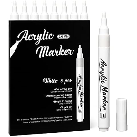 Mzh Art White Markers - 8 Pack Cover