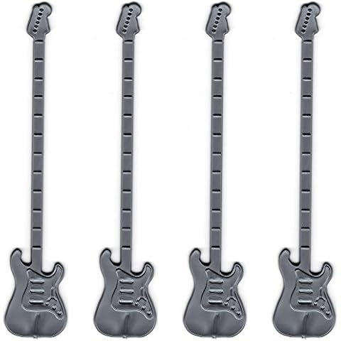 Royer 6 Inch Guitar Swizzle Sticks, Set of 24, Pearl Silver - Made In USA Cover