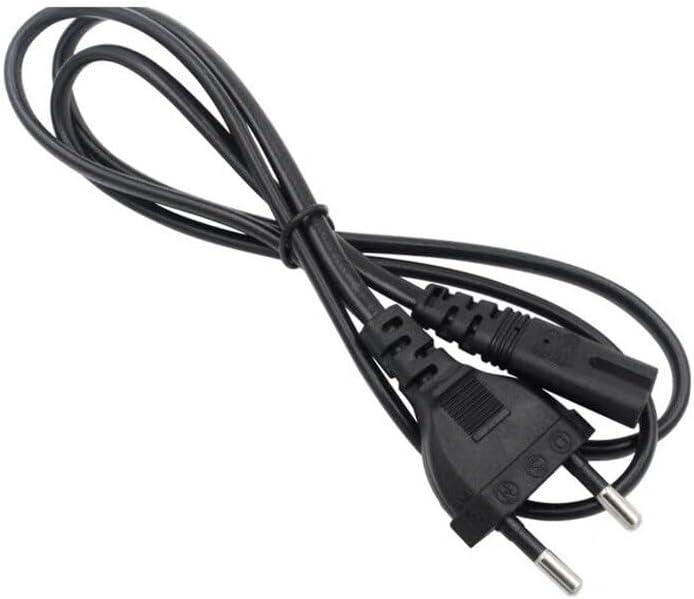 1M 2 Pin Prong EU Cable Power Supply Cord Console Cord C7 Cable Figure 8 Power Cable for Samsung Power Supply Xbox PS4 Laptop