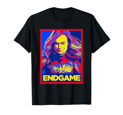 Image of Avengers Endgame Captain Marvel Poster T-Shirt