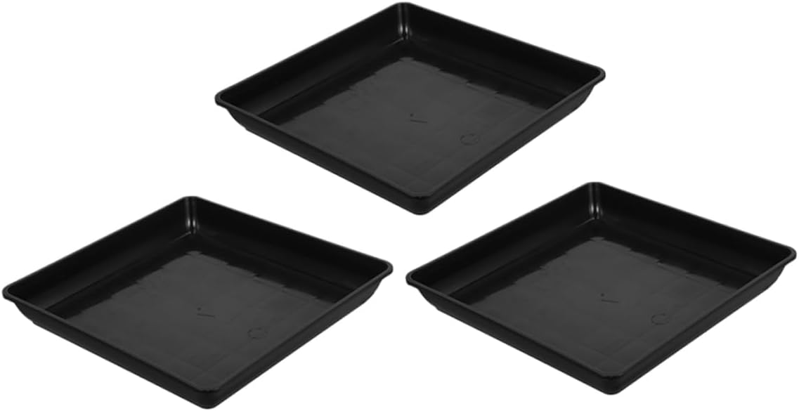 3pcs Pp Material Plant Trays Drip Trays for Flower Pots Indoor Plant Saucers Drainage