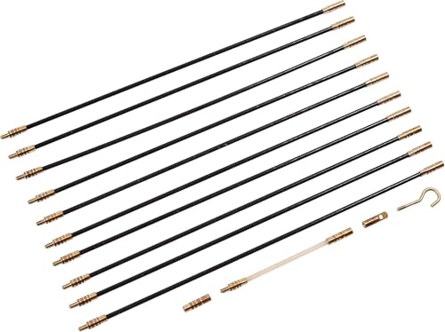 Image of Lotus 10 Piece Cable Access Kit, 300mm / 11 Inch Cable Rod Set for Wire Pulling, Routing & Access Work, lot-S4197