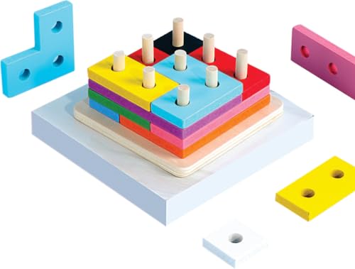 Brinquedo Encaixe Formas e Cores, Tetris, Toy Mix