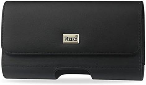 For Samsung Galaxy Note 8 Reiko Black Leather Wallet Pouch Clip Holster (Fits W/ Hybrid Case On) and Zoomazig Stylus