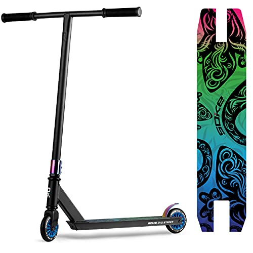 Stunt Scooter SOKE PRO Street Neo | Chrome Kickscooter mit ABEC 9...