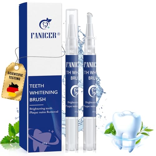 2 Pièces Stylos De Blanchiment Dentaire, Set Blanchiment Maison, Blanchisseur De Dents, Efficace Dents Stylo, Soins Pour Dent, Portable & Facile à Utiliser