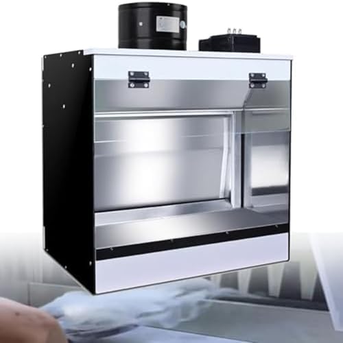 Airbrush Hobby Spray Booth Kit with 5500K LED Lighting, Water-Based Exhaust System, Ideal for Painting, Cake Decorating, Crafts, and Hobbies, 58x50x40cm