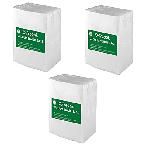 O2frepak Vacuum Sealer Bags for Food,BPA Free and Puncture Prevention Vacuum Seal Food Vacuum Sealer Bags,Great for Sous Vide Vaccume Sealer PreCut Bag Cover
