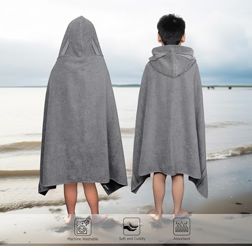 Image of ORIGINAL KIDS Hooded Bath Towel Wrap - Ultra Soft 100% Cotton Kids Towel