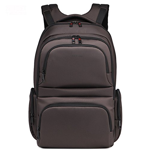 YK mochila de nylon multifuncional impermeable al aire libre bolsa de viaje hombres y mujeres oficina bolsa lona bolsa de ordenador café