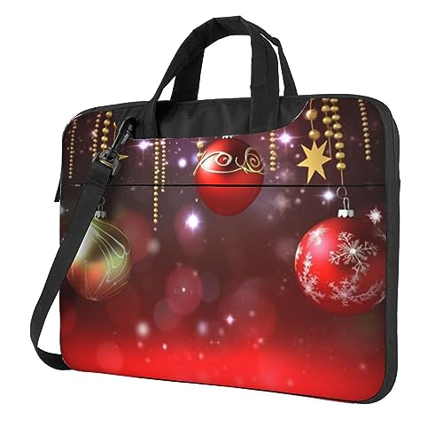 Sacoche ordinateur portable Merry Christmas grand format idéale pour les déplacements de Noël