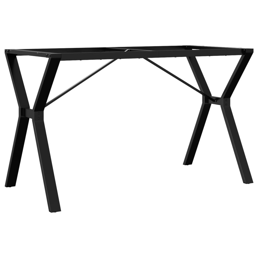 vidaXL Patas de Mesa de Comedor Estructura Y Acero 120x60x73 cm, Pata de Mesa Auxiliar, Pata de mesita Auxiliar, Pata de Mesa de Metal