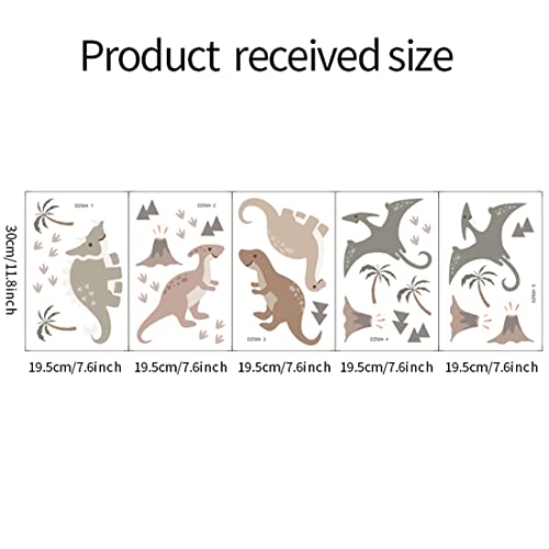 Stickers de dinosaurios adhesivos y removibles miniatura 6