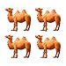 STOBOK Kamel Modelle Miniatur Kamel Figur Tiermodell Desktop Ornamente,4Er Pack