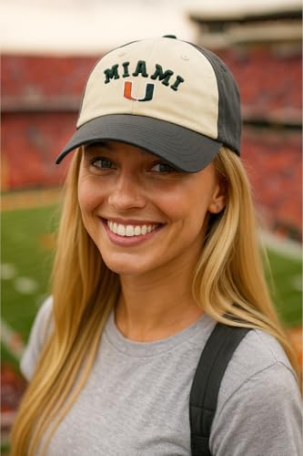 Gorra ajustable Miami Hurricanes bordada miniatura 2