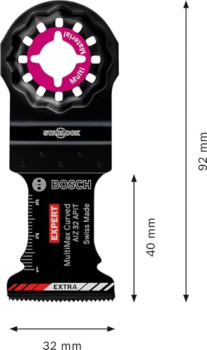 Bosch 5x EXPERT MultiMax AIZ 32 APIT Tauchsägeblätter (für Edelstahlbleche, Faserkunststoffe GFK, CFK, Breite 32 mm… – Ansicht 3