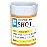 Shot Glasses - Prescription Pill Bottle Shot Glass 2 oz Rx Unique Funny Novelty 1 Shot Glass set, Great Gag Gifts Shot Glasses for Vodka, Whiskey, Tequila, Espresso