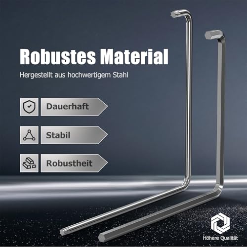 Ancable Fenster Einstellwerkzeug Set - gebogener 4mm Sechskant und Torx TX15 für vielseitige Justierung von Fensterbeschlägen
