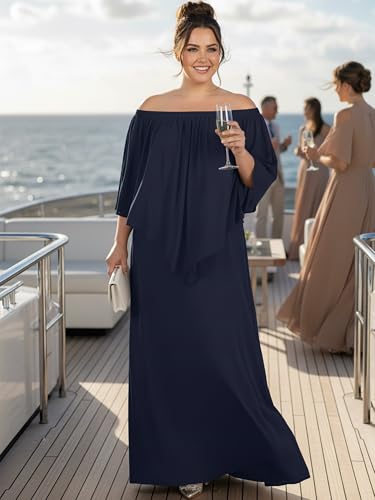 Image of KOH KOH Womens Strapless Off Shoulder Flattering Cocktail Maxi Dress Gown