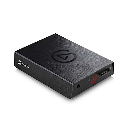 Elgato 4K60 S+, External Capture Card, Record in 4K60 HDR10 with ultra-low latency to PC or SD Card on PS5/PS4, Xbox Series X/S, Xbox One X/S, in OBS and other broadcasting software, for Windows