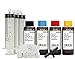 Produktbild Octopus Komplettset mit Chipresetter kompatibel für Brother LC-223, LC-225, LC-227, LC-229 Patronen mit 4 x 100 ml Druckertinte, 400 ml Nachfülltinte, unbegrenzte resets (Non OEM)