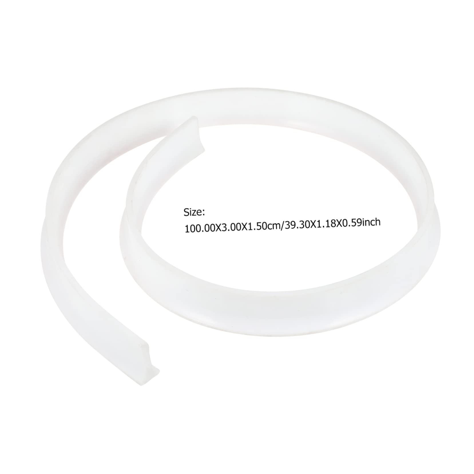 LALAFINA Kitchen Countertop Water Retaining Baffle Strip for Bathrooms and Sinks Easy to Clean Water Blocker for Dry and Wet Areas Dual Slope