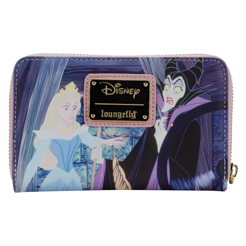 Loungefly DISNEY SLEEPING BEAUTY PRINCESS SCENE ZIP AROUND WALLET3