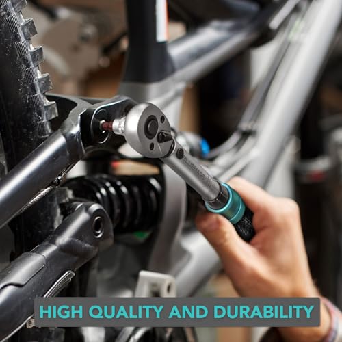 Image of BLUEMARS 14PCS Bicycle Torque Wrench Set 1-25 Nm, 1 /4 Inch Drive Click Torque Wrench Set with Dual Direction Adjustable 72 Tooth for Road and Mountain Bike and Motorcycle Maintenance