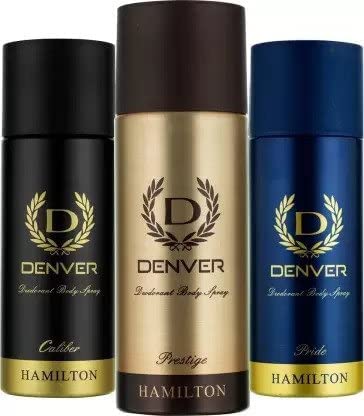 DENVER Prestige Deo (165ML) + Caliber Deo (165ML) + Pride Deo(165ML) - Combo Pack of 3 | Long Lasting Body Deodorant Spray for Men-image-41