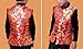 Only Faith Boys Dragon Printing Chinese Traditional Tang Suit Outdoor Padded Vest (red, 3XL)
