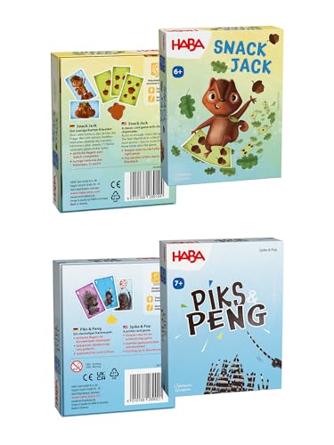 HABA Lot de 2 collations Jack & Piks Peng - Unisexe - Multicolore - Taille unique