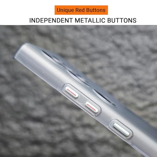 Image of Kapa Wave Frosted Grip Back Cover for Samsung Galaxy S24 Ultra | Ultra Slim [with Metal Buttons] Matte Finish Back Case (White)